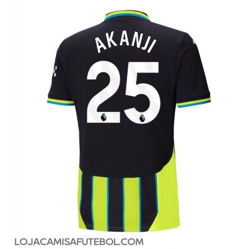 Camisa de Futebol Manchester City Manuel Akanji #25 Equipamento Secundário 2024-25 Manga Curta